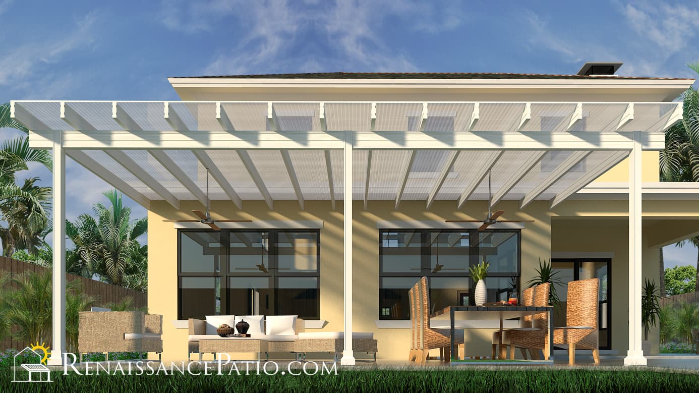 Fresco pergola style patio cover in Jacksonville