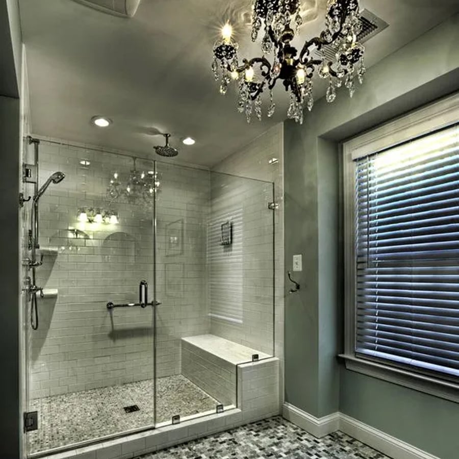 Spa-like bathroom with walk-in shower