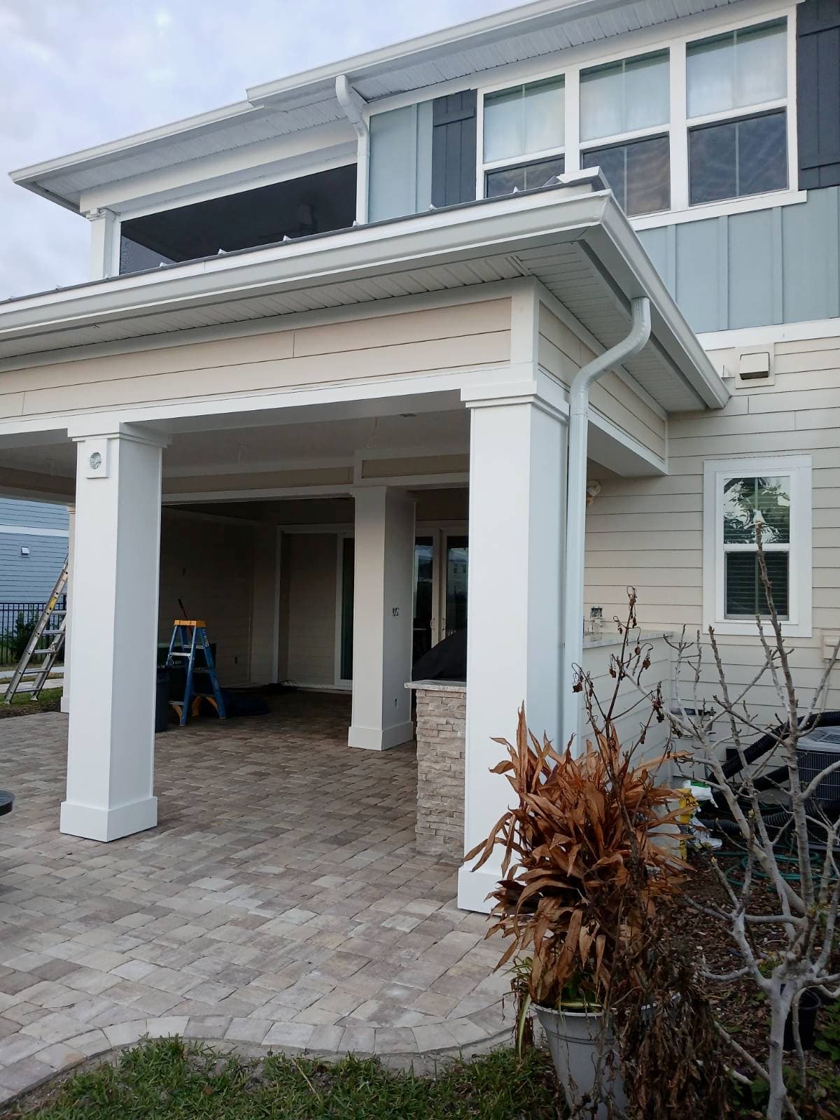Completed covered atrium addition by Tivey Construction