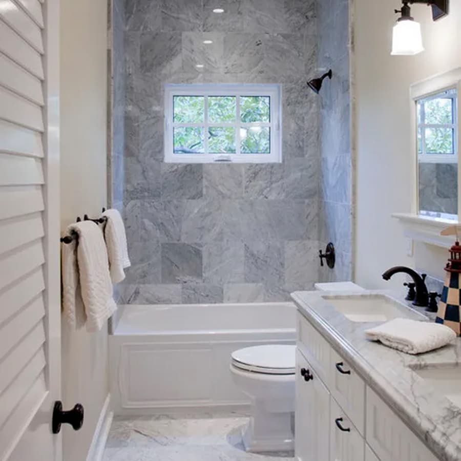 Complete bathroom renovation in Jacksonville home