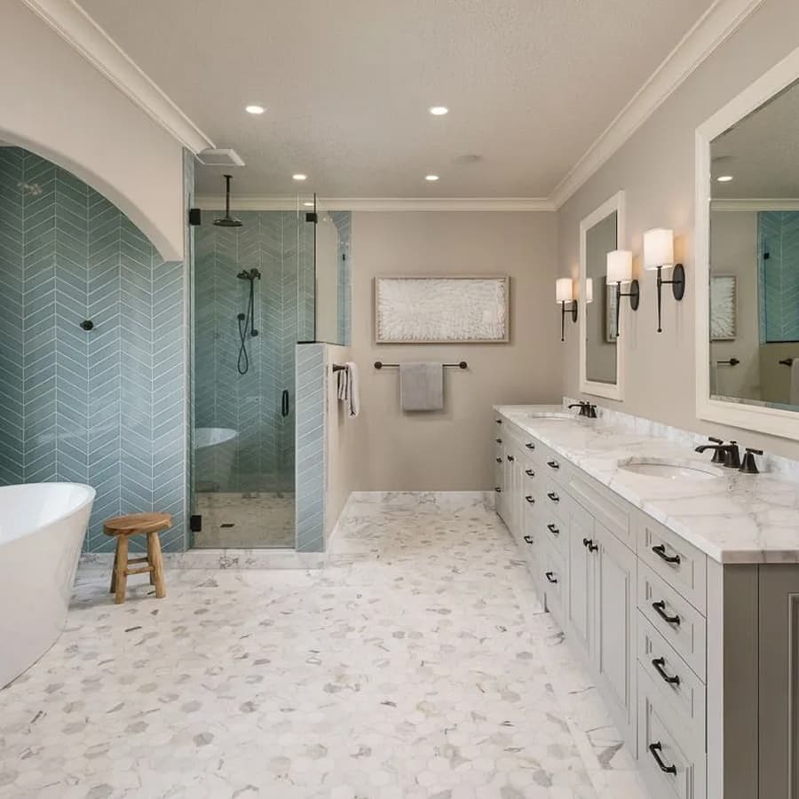 Bathroom tile installation in Jacksonville